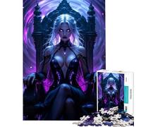 Puzzle per ragazzi da 1000 pezzi: Regina Oscura sul Trono ideale per compleanni e Natale Decorazione perfetta Gioco interattivo per ragazzi dai 14 anni in su (38x52cm)