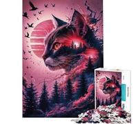 Puzzle per ragazzi da 1000 pezzi "Regno del Gatto Incantato" Giocattolo avvincente per coltivare la pazienza Gioco per famiglie adatto anche alle coppie Ottimo regalo per gli amanti del gioco