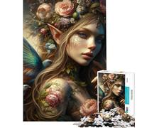 Puzzle per ragazzi da 1000 pezzi ritratto della foresta delle fate puzzle per adulti gioco pratico sfida difficile divertente attività da fare a casa (dimensioni 38x52cm)