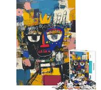 Puzzle per ragazzi da 1000 pezzi ritratto di re in stile Matisse puzzle per adulti gioco pratico regalo per donne ideale come regalo per tutta la famiglia (dimensioni 50x75cm)