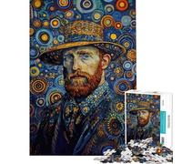 Puzzle per ragazzi da 1000 pezzi ritratto originale di Van Gogh Puzzle per ragazzi schema di assemblaggio Ogni pezzo è unico compleanni e occasioni speciali 38x26cm