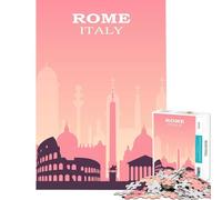 Puzzle per ragazzi da 1000 pezzi Roma gioco impossibile giocattolo educativo ottimo regalo antistress (dimensioni 75x50cm)