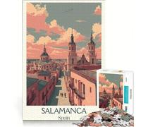 Puzzle per ragazzi da 1000 pezzi Salamanca Città d'Oro, Gioco Impossibile, Decorazione per la casa, Collezione d'artista, Belle Arti 38x52cm