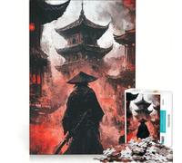 Puzzle per ragazzi da 1000 pezzi: Samurai nella città rossa giocattolo educativo per divertimento in famiglia per rafforzare l'amore tra le coppie 38x52cm