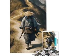 Puzzle per ragazzi da 1000 pezzi Samurai su sentiero di montagna Gioco pratico giocattolo educativo idee regalo sfida impegnativa (dimensioni 38x52cm)