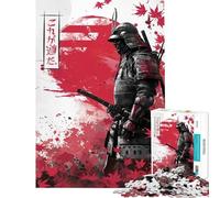 Puzzle per ragazzi da 1000 pezzi Samurai tra i ciliegi in fiore Un'opera d'arte stimolante da completare Giocattolo educativo Adatto a persone dai 14 anni in su (38x52cm)