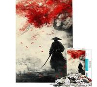Puzzle per ragazzi da 1000 pezzi Samurai Warri nella nebbia stimola la mente sfida impegnativa gioco per famiglie adatto a partire dai 14 anni (50x75cm)