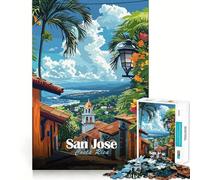 Puzzle per ragazzi da 1000 pezzi,San José,Costa Rica Gioco stimolante per la mente,divertimento e svago,regalo di Natale (50x75cm)