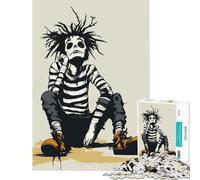 Puzzle per ragazzi da 1000 pezzi Scheletro Mimo nei Pensieri Giochi per famiglie Gioco stimolante Giocattolo Ottimo regalo per giochi antistress (Dimensioni 38x52cm)