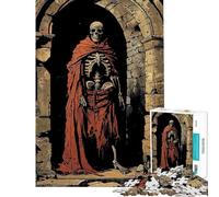 Puzzle per ragazzi da 1000 pezzi: Scheletro tra le rovine Puzzle per adulti gioco per famiglie taglio di precisione gioco stimolante regalo (dimensioni 38x26cm)