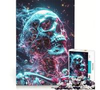 Puzzle per ragazzi da 1000 pezzi: Scheletro umano cosmico, giocattolo educativo, per divertimento in famiglia, per rafforzare l'amore tra le coppie 38x52cm