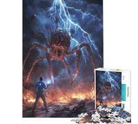 Puzzle per ragazzi da 1000 pezzi Scontro tra mostri ideale per compleanni e Natale per migliorare la memoria Giocattolo decorativo da parete adatto a persone dai 14 anni in su (50x75cm)