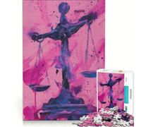 Puzzle per ragazzi da 1000 pezzi segno zodiacale Bilancia gioco pratico rilassante e stimolante per la mente regalo di compleanno regalo 38x52cm