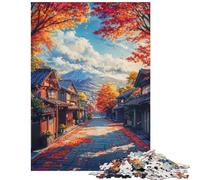 Puzzle per ragazzi da 1000 pezzi: Sentiero autunnale verso il Fuji Puzzle antistress per ragazzi stimolante da completare gioco educativo (75x50cm/1000 pezzi)