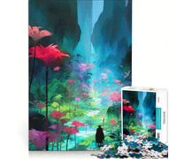 Puzzle per ragazzi da 1000 pezzi Sentiero nella foresta mistica Giochi rilassanti Attività divertenti a casa Gioco dal design bellissimo 38x26cm
