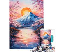Puzzle per ragazzi da 1000 pezzi "Serenità dei fiori di ciliegio" Giocattolo avvincente per coltivare la pazienza gioco pratico sfida impegnativa regalo di compleanno (dimensioni 75x50cm)