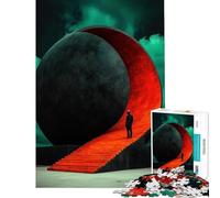 Puzzle per ragazzi da 1000 pezzi sfera surreale scala sfida educativa giocattolo educativo per la decorazione della casa adatto a ragazzi dai 14 anni in su (38x52cm)