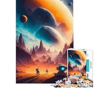Puzzle per ragazzi da 1000 pezzi sfida educativa per il futuro migliora la memoria gioco divertente per ragazzi dai 14 anni in su 38x26cm