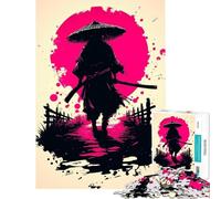 Puzzle per ragazzi da 1000 pezzi "Silent Ronin Under The Blood Moon" - Giochi rilassanti e coinvolgenti per coltivare la pazienza - Regalo di compleanno per divertimento in famiglia (75x50cm)