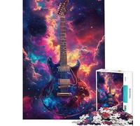 Puzzle per ragazzi da 1000 pezzi Sinfonia Galattica per Chitarra taglio di precisione difficile e stimolante gioco per famiglie 38x26cm