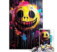 Puzzle per ragazzi da 1000 pezzi "Smile Vibes Everywhere" gioco per famiglie ideale per le vacanze a casa per passare il tempo regali di Natale e compleanno (dimensioni 38x52cm)
