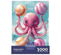Puzzle Per Ragazzi Da 1000 Pezzi Smiling Octopus Just Keep Swimming Puzzle Per Adulti Gioco Pratico Per Divertimento in Famiglia Attività Divertenti A Casa, 70x50cm/1000pcs