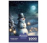 Puzzle Per Ragazzi Da 1000 Pezzi Snowman Winter Christmas Puzzle Giochi Rilassanti Difficili Divertenti Attività A Casa, 38x26cm/1000pcs