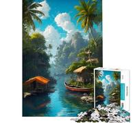 Puzzle per ragazzi da 1000 pezzi Sogni Tropicali Gioco interattivo Regalo di compleanno Offerta regalo per tutta la famiglia (Dimensioni 50x75cm)