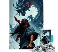 Puzzle per ragazzi da 1000 pezzi Spadaccino cieco e drago Una sfida avvincente da completare ideale per il divertimento in famiglia e come antistress adatto a partire dai 14 anni (50x75cm)