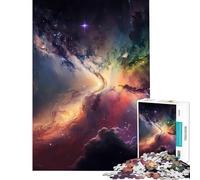 Puzzle per ragazzi da 1000 pezzi spazio colorato ideale per compleanni e Natale per creare ricordi indimenticabili Giocattolo decorativo da parete adatto a persone dai 14 anni in su (50x75cm)
