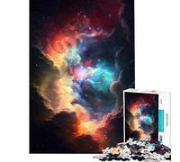 Puzzle per ragazzi da 1000 pezzi spazio colorato per un gioco educativo e stimolante ideale per rilassarsi in famiglia e fare una bella figura regalo di compleanno (dimensioni 38x52cm)