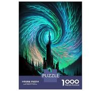 Puzzle Per Ragazzi Da 1000 Pezzi Spiral Aurora Castle Puzzle Fai Da Te Giocattoli Antistress Interazione Genitore-figlio 52x38cm/1000pcs