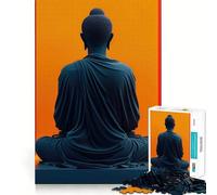 Puzzle per ragazzi da 1000 pezzi,statua di Buddha,stile minimalista,taglio preciso,divertimento,risoluzione di problemi,relax,tempo libero,decorazione artistica natalizia (38x26cm)