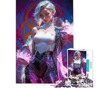 Puzzle per ragazzi da 1000 pezzi stile anime cybernetico e rococò ideale per rilassarsi perfetto per le vacanze o per passare il tempo in casa (dimensioni 50x75cm)