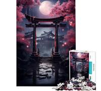 Puzzle per ragazzi da 1000 pezzi stile giapponese fantasy gioco educativo gioco impossibile taglio di precisione regalo di Babbo Natale segreto (dimensioni 38x52cm)