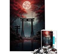 Puzzle per ragazzi da 1000 pezzi stile giapponese fantasy gioco educativo gioco impossibile taglio di precisione regalo di Babbo Natale segreto (dimensioni 38x52cm)