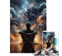 Puzzle per ragazzi da 1000 pezzi "Sto bene" - Divertimento a casa attività e giochi divertenti per la decorazione della casa per ragazzi dai 14 anni in su (38x52cm)