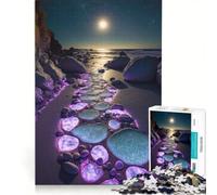 Puzzle per ragazzi da 1000 pezzi "Strada di pietre magiche" giocattolo educativo per divertimento in famiglia per rafforzare l'amore tra le coppie 50x75cm