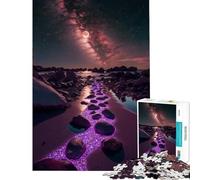 Puzzle per ragazzi da 1000 pezzi Strada sulla spiaggia incantata gioco stimolante rompicapo difficile ottimo regalo (dimensioni 50x75cm)