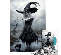 Puzzle per ragazzi da 1000 pezzi: Strega Oscura nella Palude Aiuta a sviluppare la mente Esercizio di assemblaggio Giocattolo decorativo da parete per ragazzi dai 14 anni in su (50x75cm)