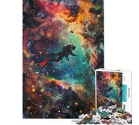 Puzzle per ragazzi da 1000 pezzi subacqueo nello spazio nebulare difficile e impegnativo gioco per famiglie adatto a persone dai 14 anni in su (50x75cm)