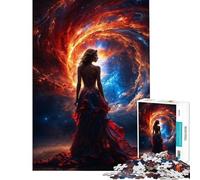 Puzzle per ragazzi da 1000 pezzi Supernova Donna Enigmatica per compleanno Natale Attività in famiglia Giochi divertenti per ragazzi dai 14 anni in su (38x52cm)
