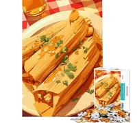 Puzzle per ragazzi da 1000 pezzi Tamales con salsa e coriandolo Un gioco avvincente per coltivare la pazienza un rompicapo perfetto per decorare e regalare cose divertenti (dimensioni 50x75cm)