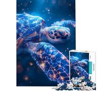 Puzzle per ragazzi da 1000 pezzi Tartaruga marina Odissea cosmica Gioco stimolante Giocattolo rompicapo Difficile Ottimo regalo e giocattolo (Dimensioni 38x26cm)