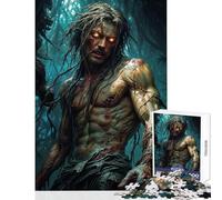 Puzzle per ragazzi da 1000 pezzi Tarzan con occhi luminosi Puzzle educativo da 1000 pezzi Ottimo regalo e giocattolo per il compleanno (38x26cm)