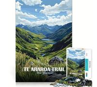 Puzzle per ragazzi da 1000 pezzi Te Araroa Trail, Nuova Zelanda, poster con bordi perfetti, divertente gioco di logica, regalo, accogliente e divertente, decorazione natalizia da parete (50x75cm)