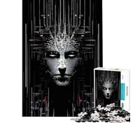 Puzzle per ragazzi da 1000 pezzi Techno Visage Giocattolo avvincente per coltivare la pazienza Gioco per famiglie adatto anche alle coppie Ottimo regalo per gli amanti del gioco (dimensioni 38x26cm)