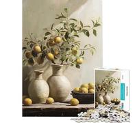 Puzzle per ragazzi da 1000 pezzi tema agrumi e nostalgia Un gioco avvincente per coltivare la pazienza un rompicapo perfetto per la decorazione e un regalo divertente (dimensioni 38x26cm)