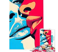 Puzzle per ragazzi da 1000 pezzi tema "Amore nel minimalismo" giochi per famiglie gioco stimolante ottimo regalo antistress (dimensioni 75x50cm)