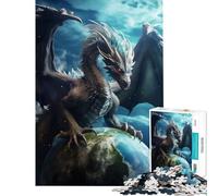 Puzzle per ragazzi da 1000 pezzi tema anime Dragon of the World gioco impegnativo gioco impossibile adatto a coppie regalo di compleanno (dimensioni 38x26cm)
